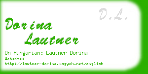 dorina lautner business card